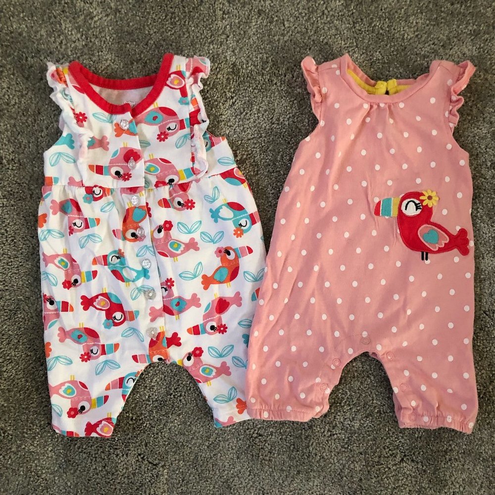 Koala Baby Newborn 2 Piece Summer Onesies
